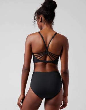 Athleta Ventura Crop Bikini Top D&#45DD black