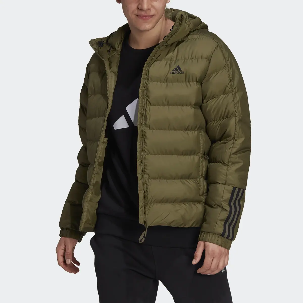 Adidas Itavic 3-Stripes Midweight Hooded Jacket. 1