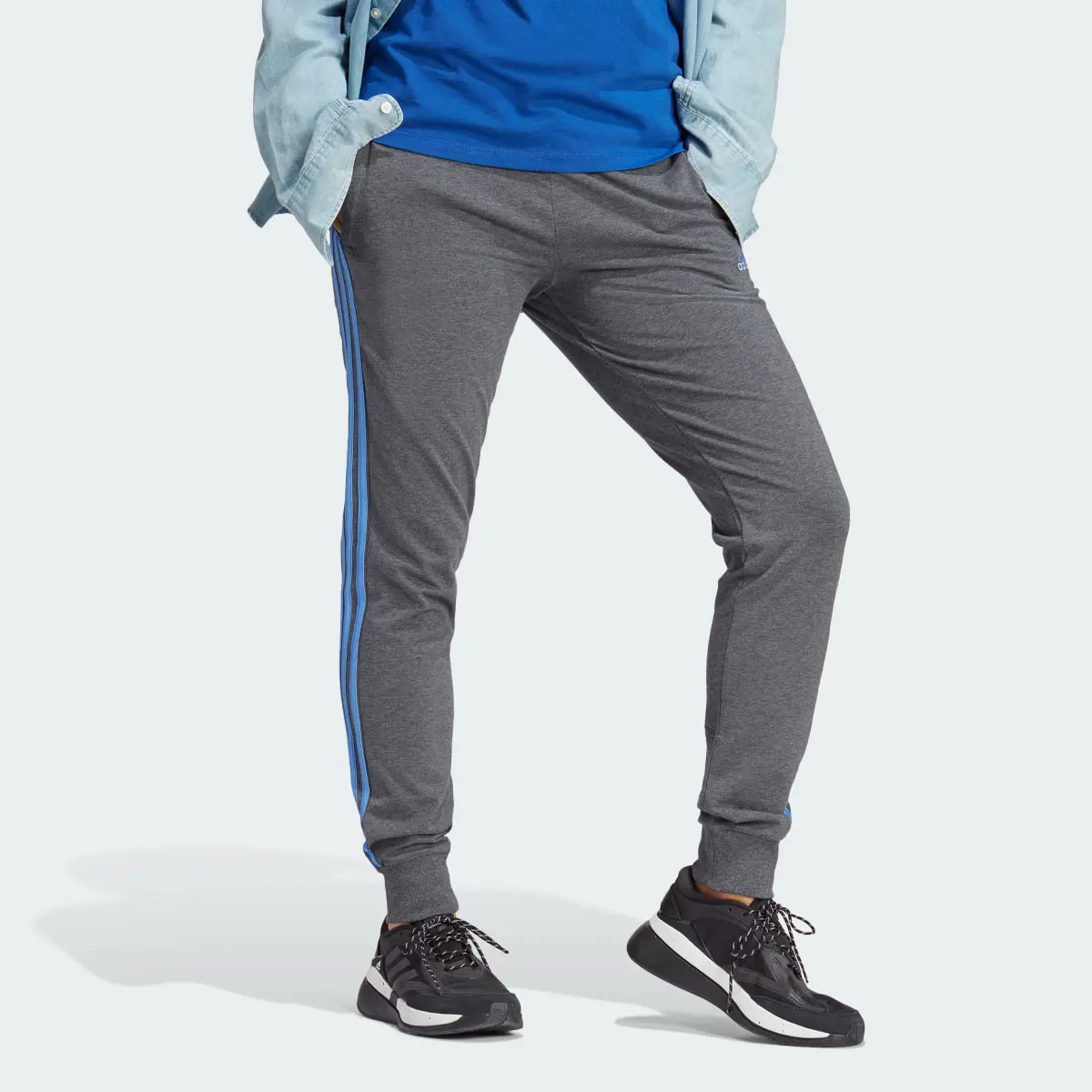 Adidas Essentials Single Jersey 3-Stripes Eşofman Altı. 3
