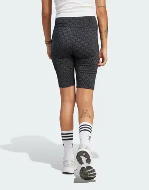 Adidas Trefoil Monogram Biker Shorts. 2