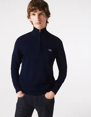 Men's Zippered Organic Cotton Sweater