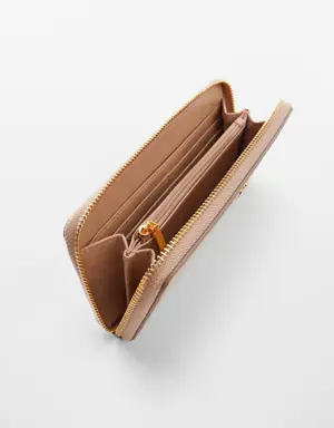 Mango Crocodile wallet with logo