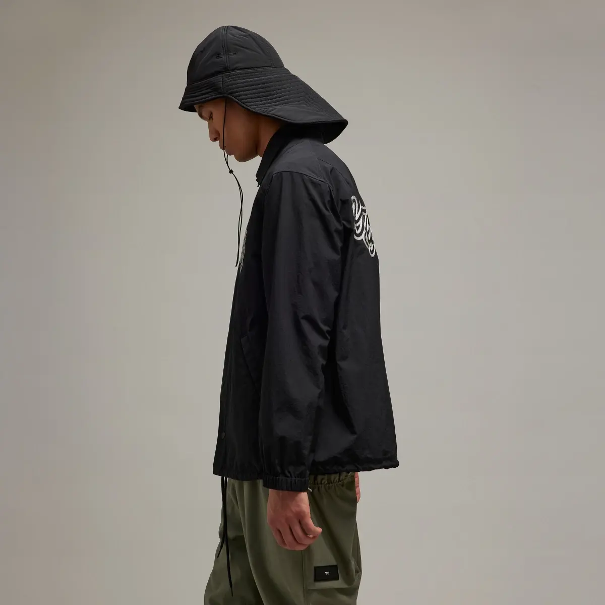 Adidas Y-3 Logo Coach Jacket. 2