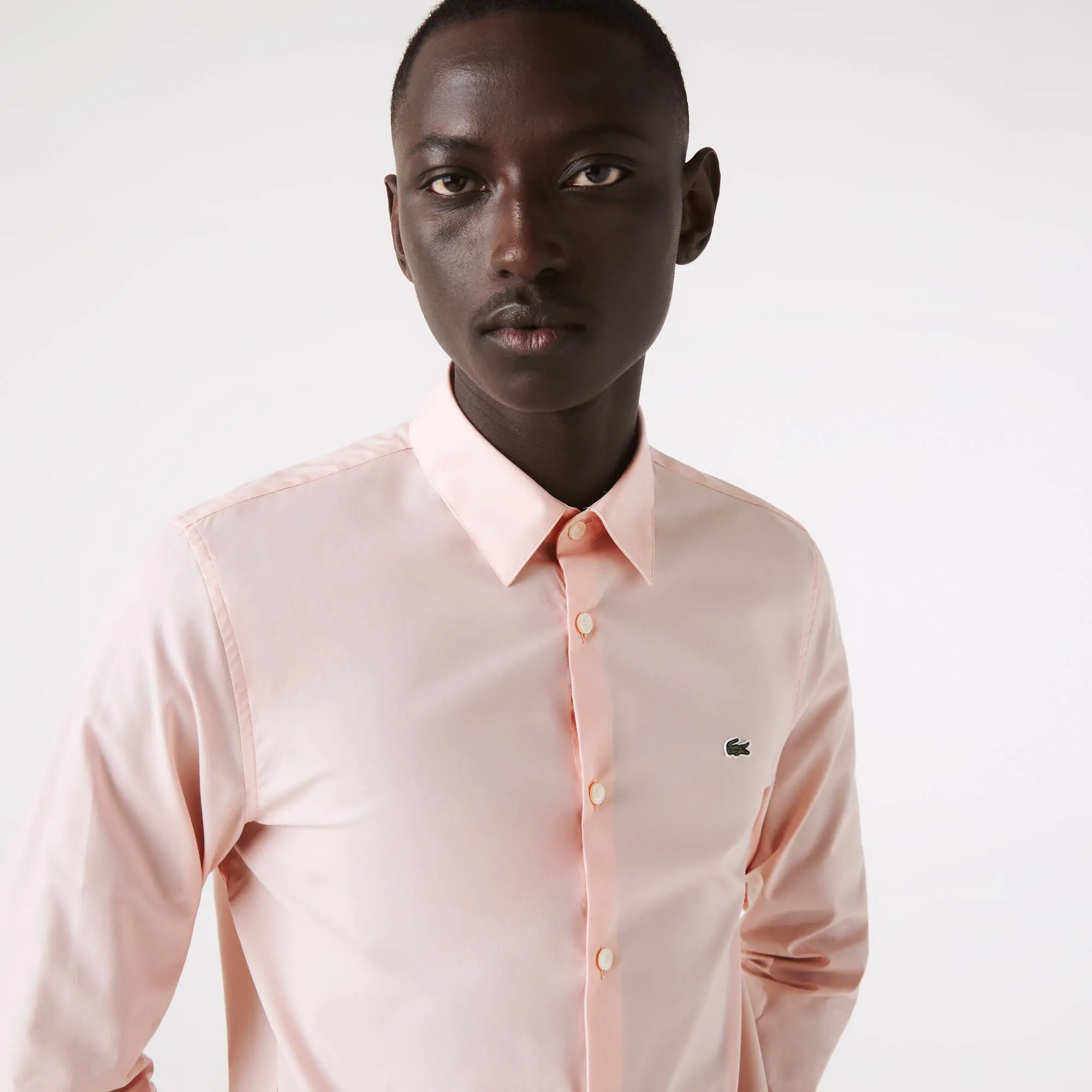 Lacoste Men's Slim Fit Stretch Cotton Poplin Shirt. 1 Lacoste Men's Slim Fit Stretch Cotton Poplin Shirt. 1