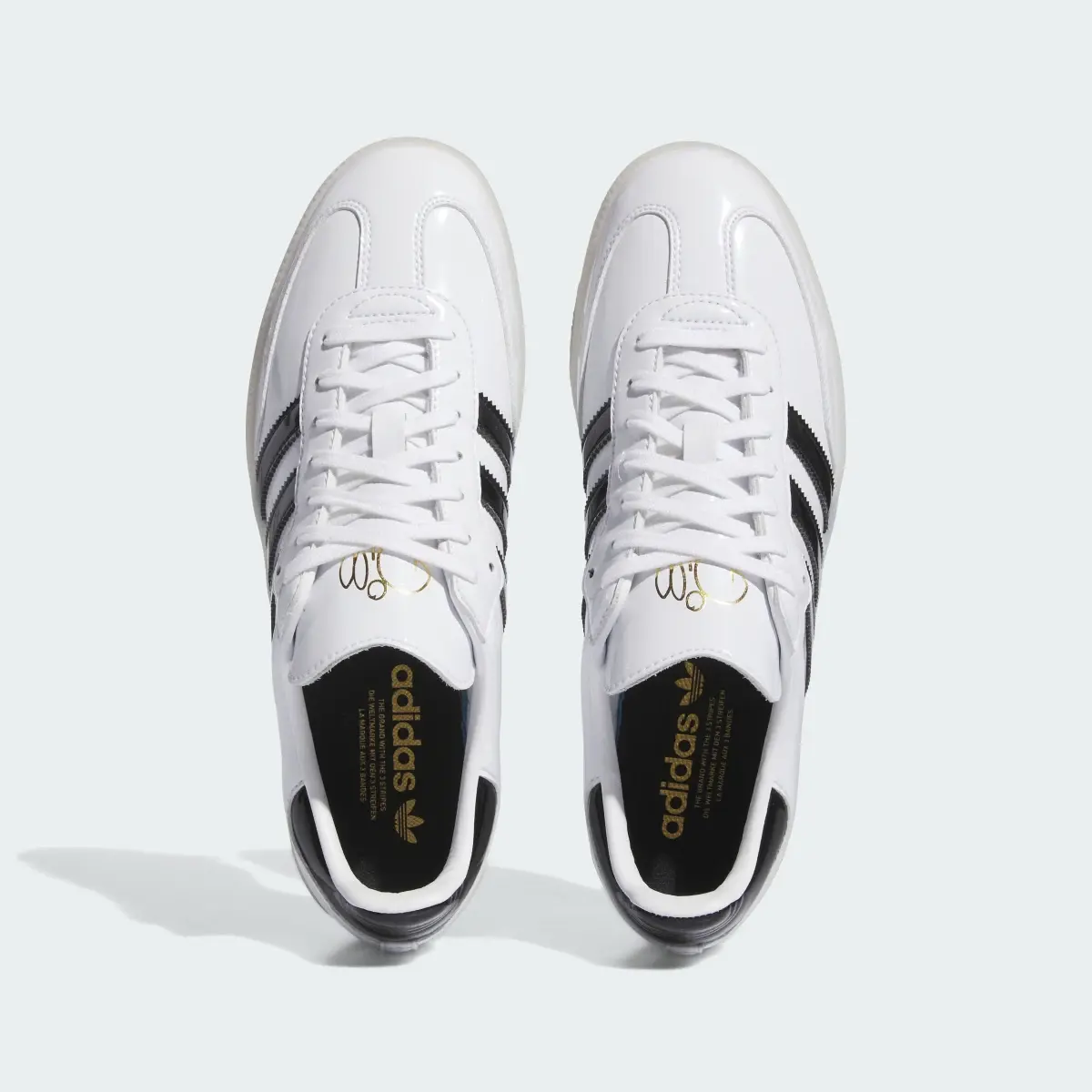 Adidas Dill Samba Patent Leather Shoes. 3