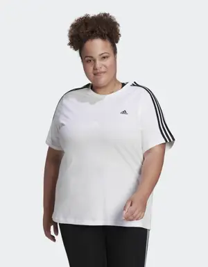 Essentials Slim 3-Stripes Tee (Plus Size)