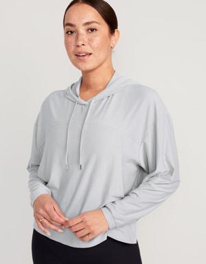 Old Navy Maternity Cloud 94 Soft Nursing Hoodie gray