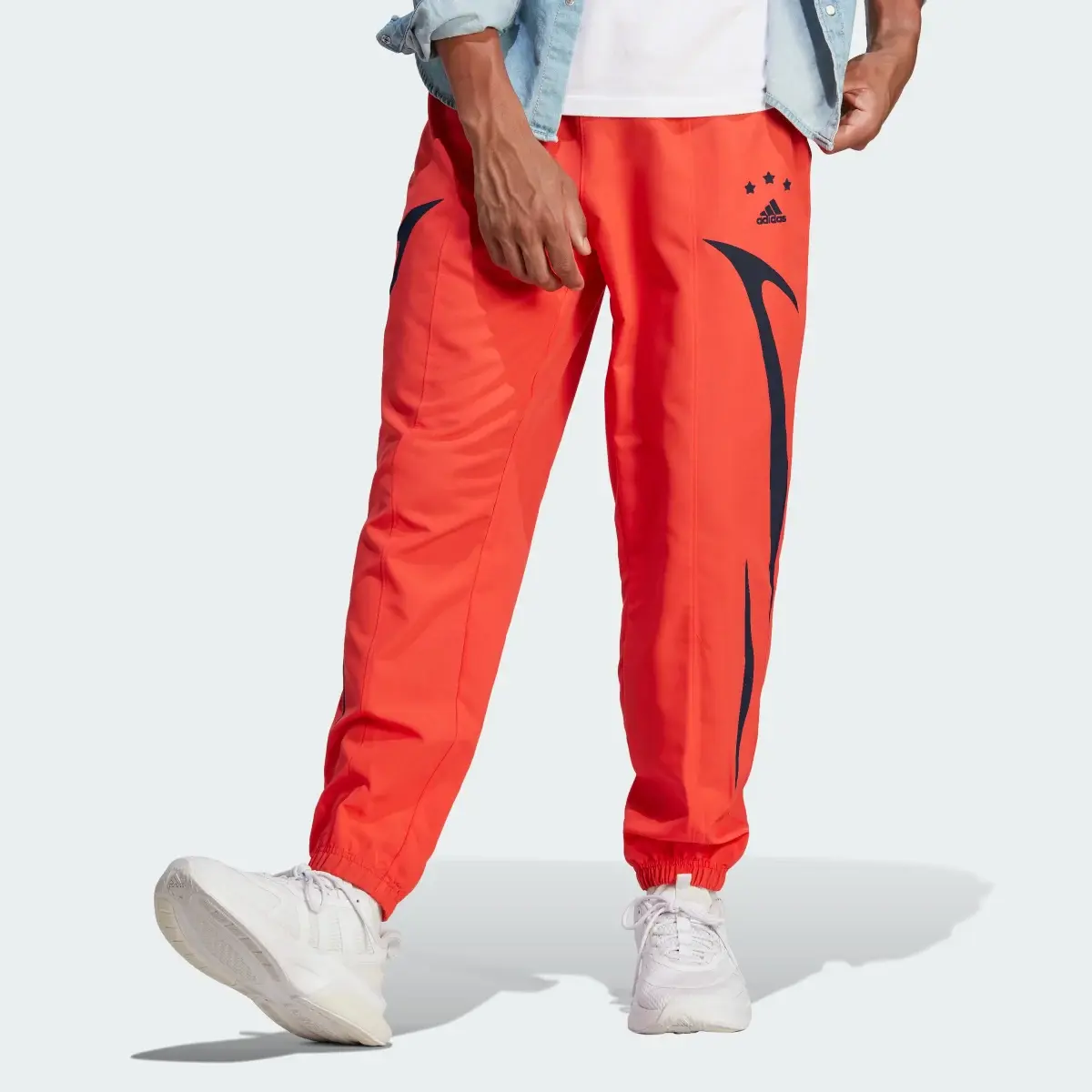 Adidas Colourblock Woven Tracksuit Bottoms. 1