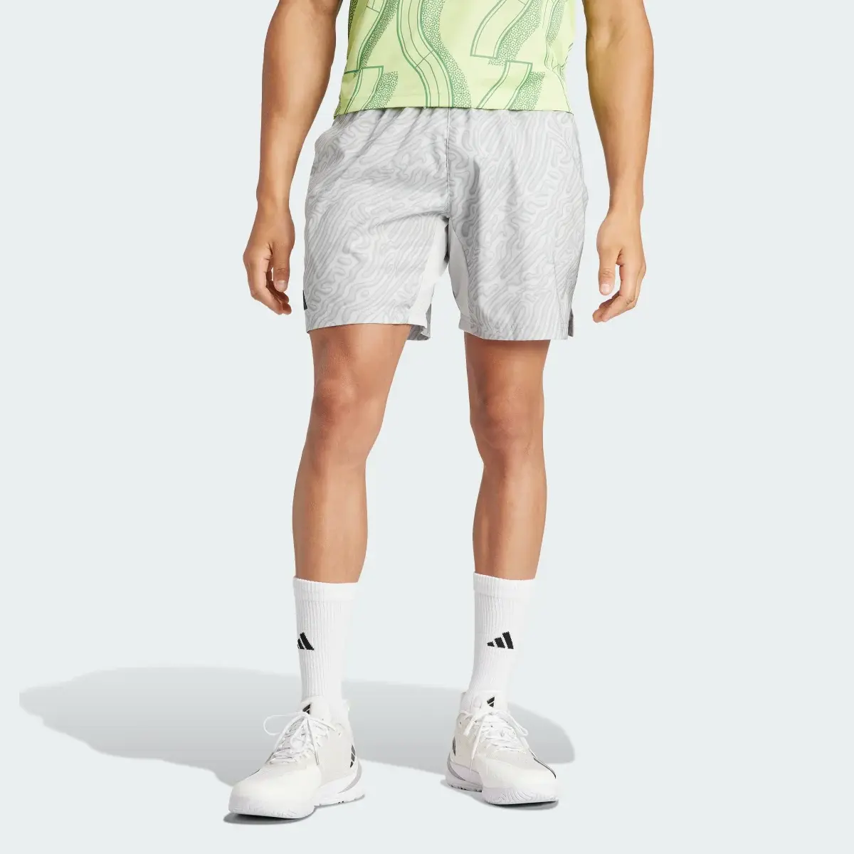 Adidas Tennis HEAT.RDY Pro Printed Ergo 7-Inch Shorts. 1