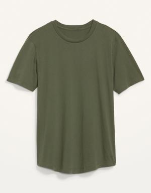 Old Navy Soft-Washed Curved-Hem T-Shirt for Men green