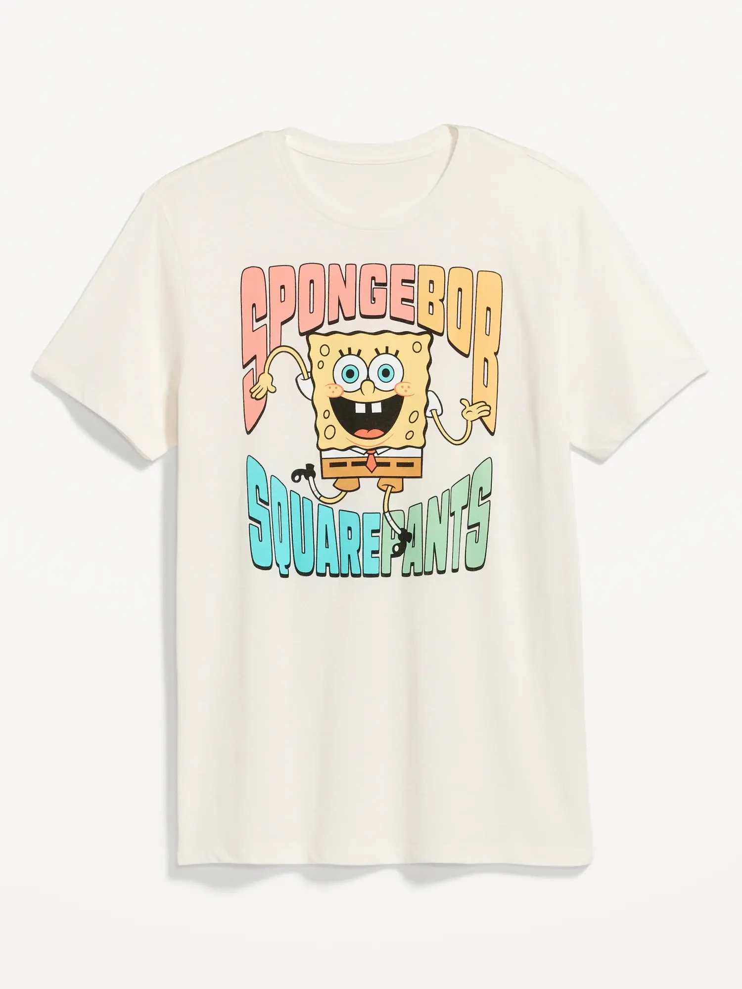 Old Navy SpongeBob SquarePants™ Gender-Neutral T-Shirt for Adults white. 1