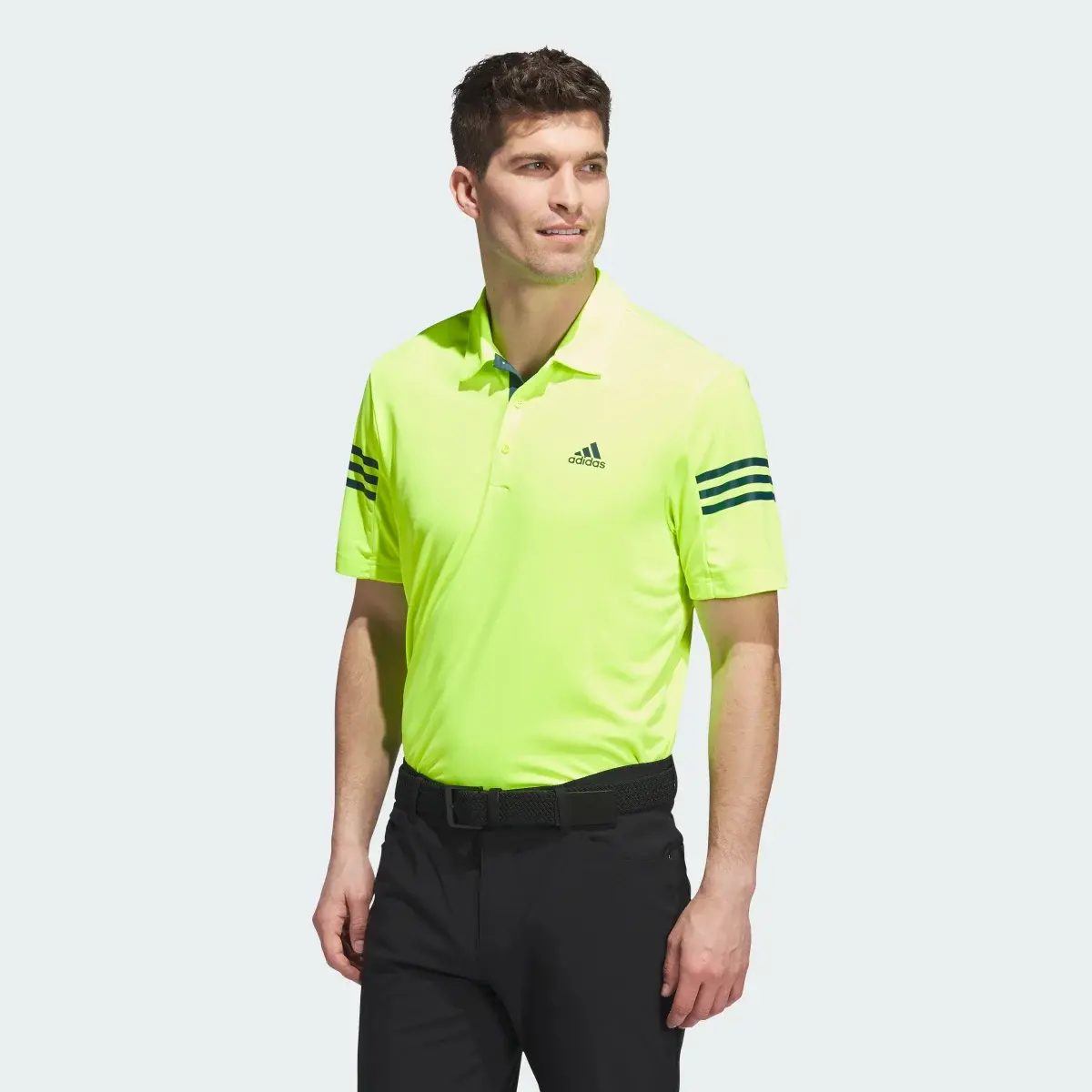 Adidas 3-Stripes Golf Polo Shirt. 2