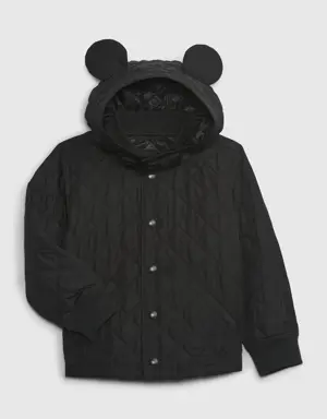 babyGap &#124 Disney Recycled Quilted Bomber Jacket black