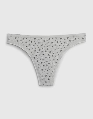 Stretch Cotton Thong gray