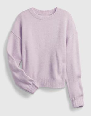 Kids Crewneck Sweater purple