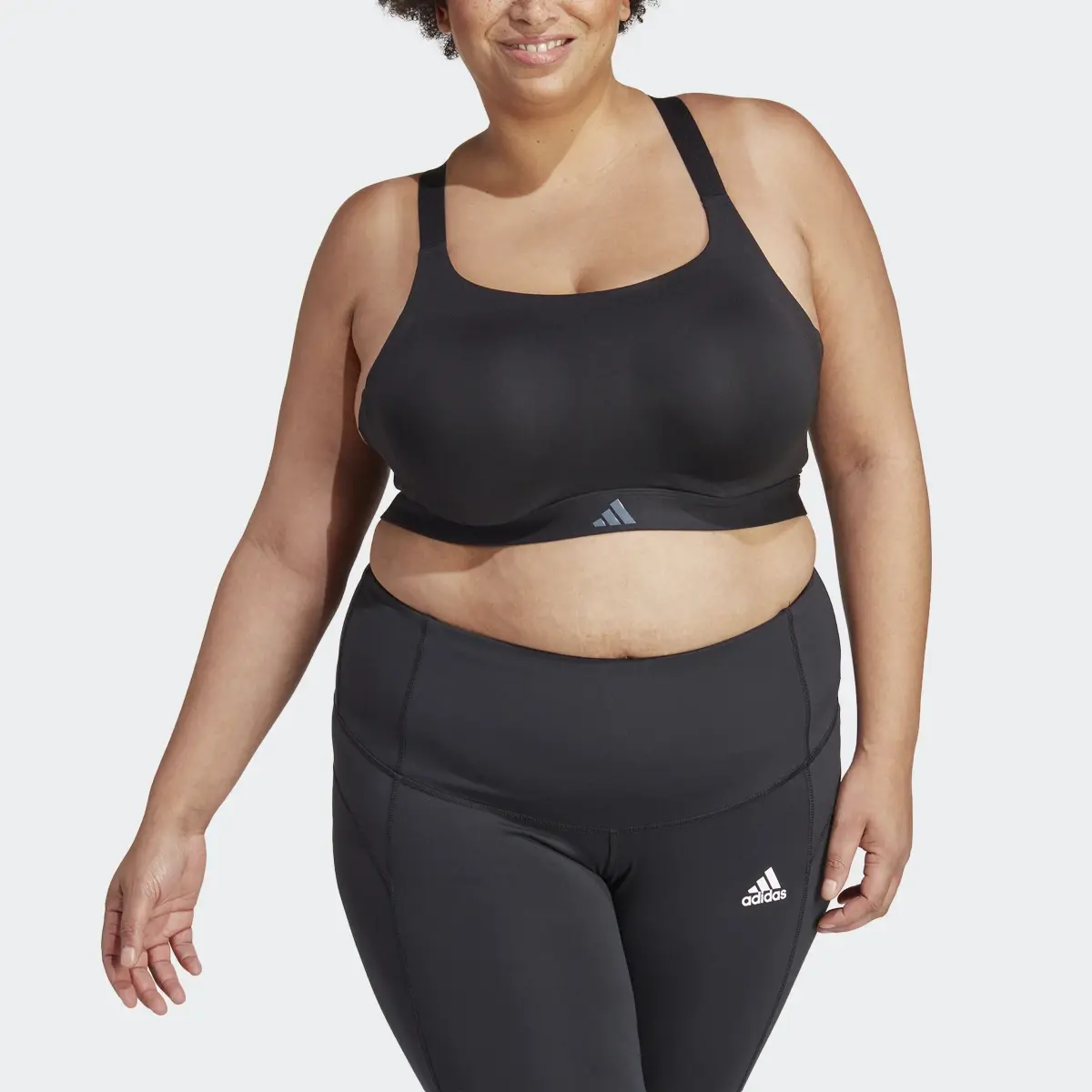 Adidas Tailored Impact Luxe Training High-Support Bra (Plus Size). 1