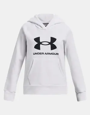 Girls' UA Rival Fleece Big Logo Hoodie