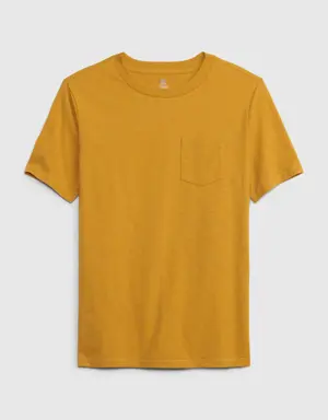 Gap Kids Pocket T-Shirt yellow