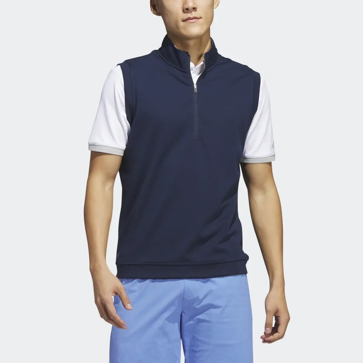 Adidas Elevated 1/4-Zip Golf Pullover Vest. 1