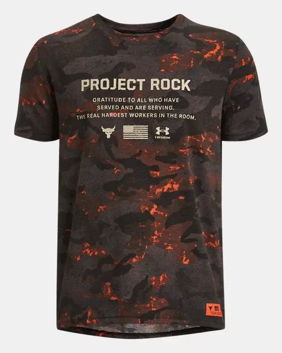 Under Armour Boys' Project Rock Veterans Day Short Sleeve. 1