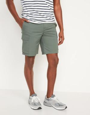 Slim Ultimate Tech Cargo Shorts -- 9-inch inseam green