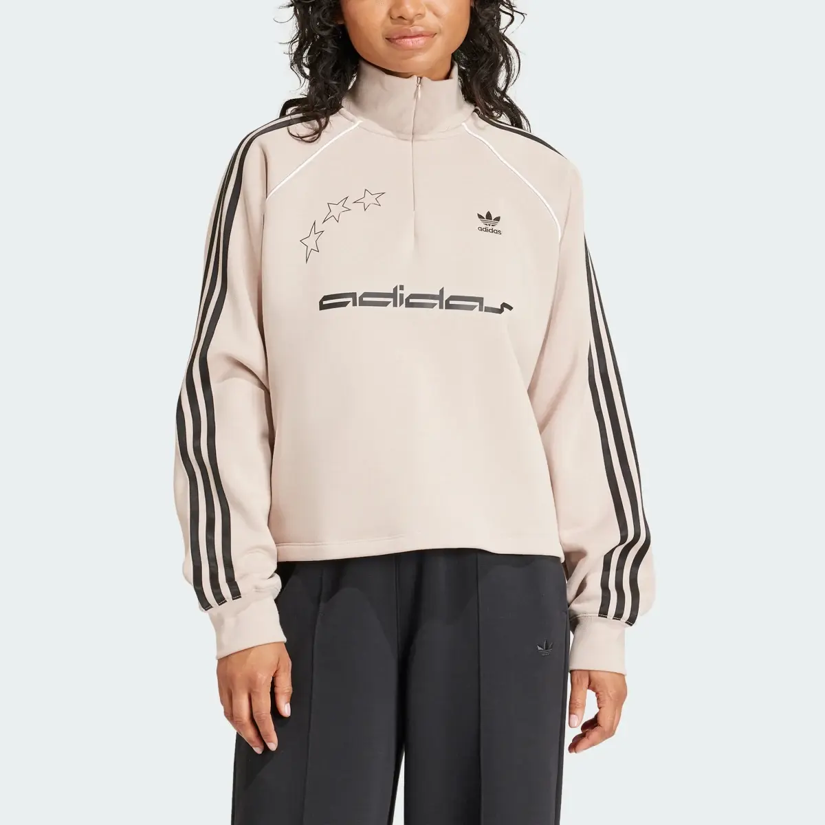 Adidas Sweat-shirt demi-zip. 1