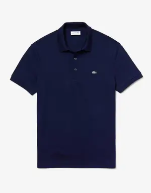 Lacoste Slim fit Stretch Cotton Piqué Grey Crocodile Polo Shirt. 2 Lacoste Slim fit Stretch Cotton Piqué Grey Crocodile Polo Shirt. 2