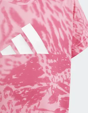 Adidas T-shirt AEROREADY Sport Icons Animal Print. 3 Adidas T-shirt AEROREADY Sport Icons Animal Print. 3