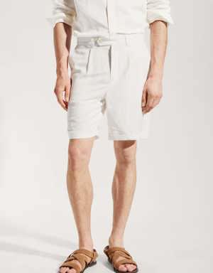 MAN/ 100% linen shorts