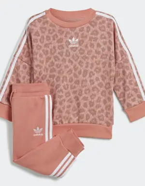 Adidas Ensemble avec sweat-shirt ras-du-cou à imprimé animal intégral. 2