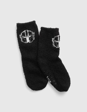 Kids &#124 Star Wars&#153 Recycled Cozy Mandalorian&#153 Socks black