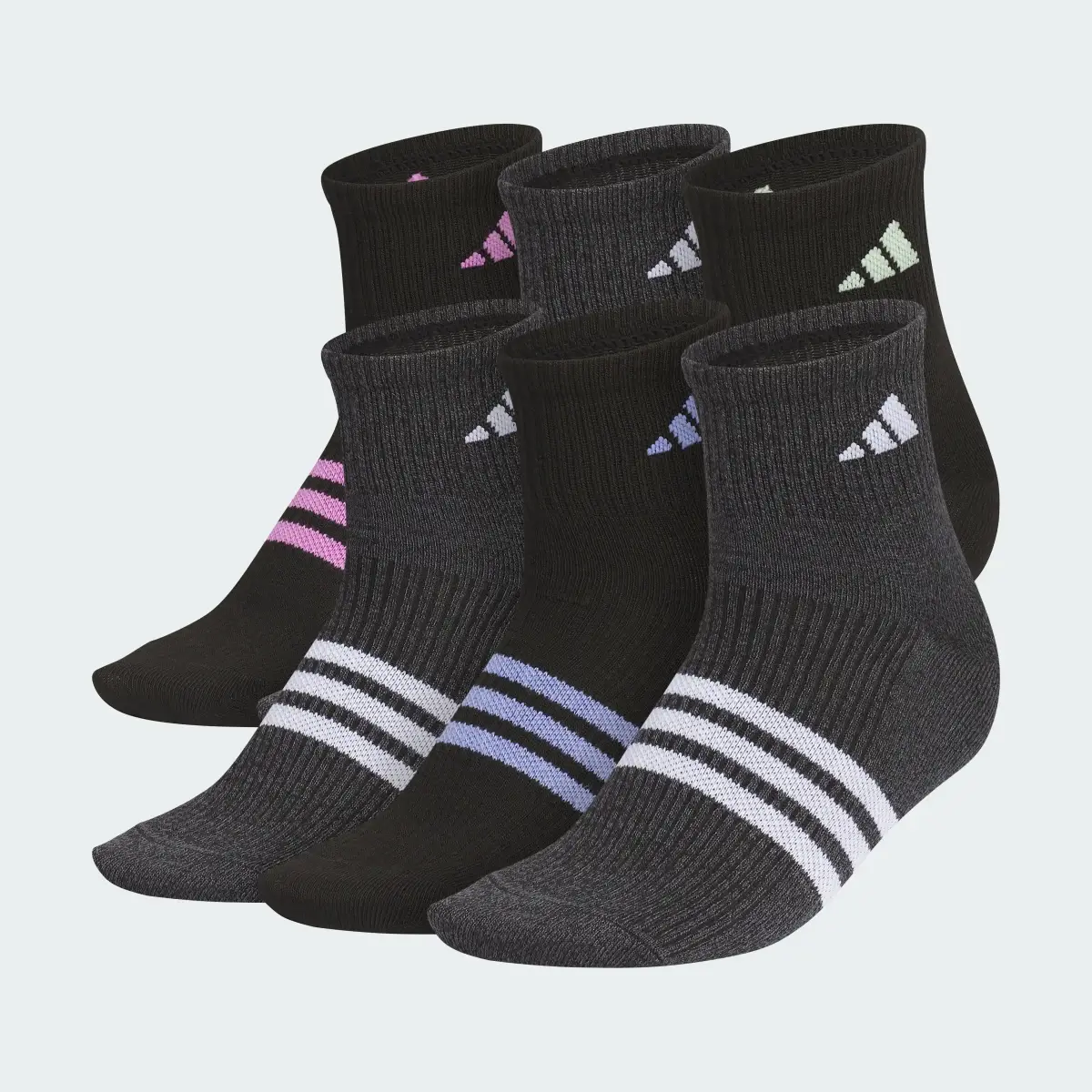 Adidas Superlite 3.0 6-Pack Quarter Socks. 2