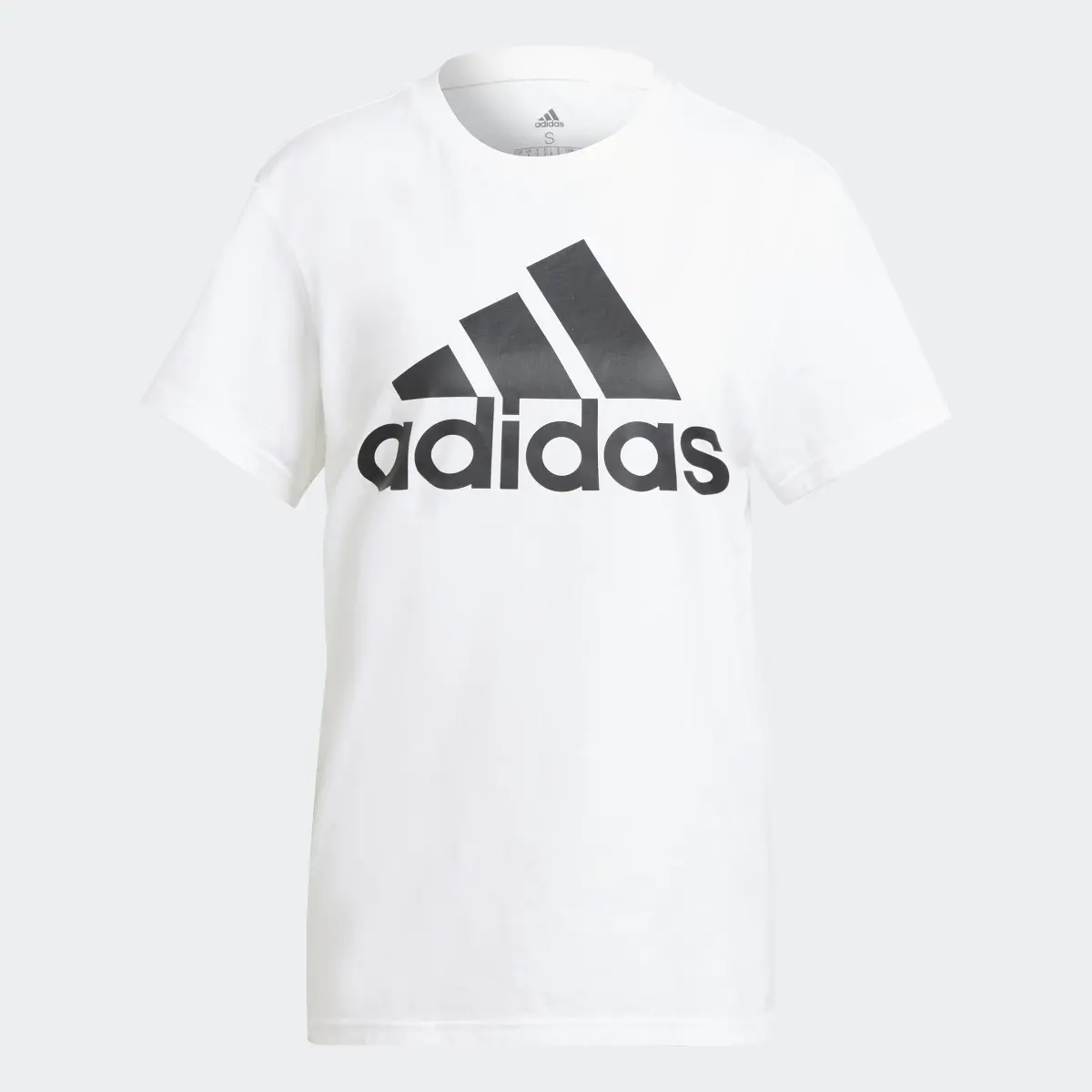 Adidas Essentials Logo Boyfriend Tee. 1