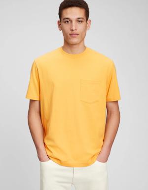 Gap Gen Good Organic Cotton Original Pocket T-Shirt gold