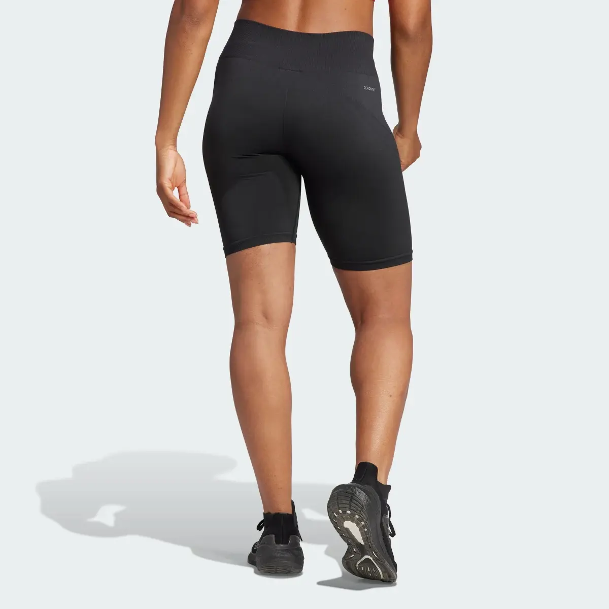 Adidas Training Seamless Short Leggings. 2