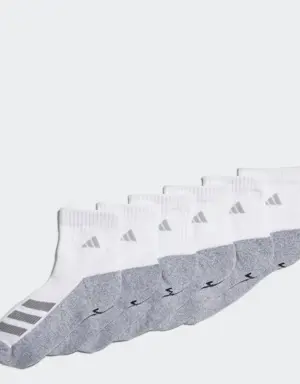 Cushioned Angle Stripe Quarter Socks 6 Pairs
