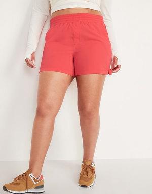 High-Waisted StretchTech Shorts for Women -- 3.5-inch inseam