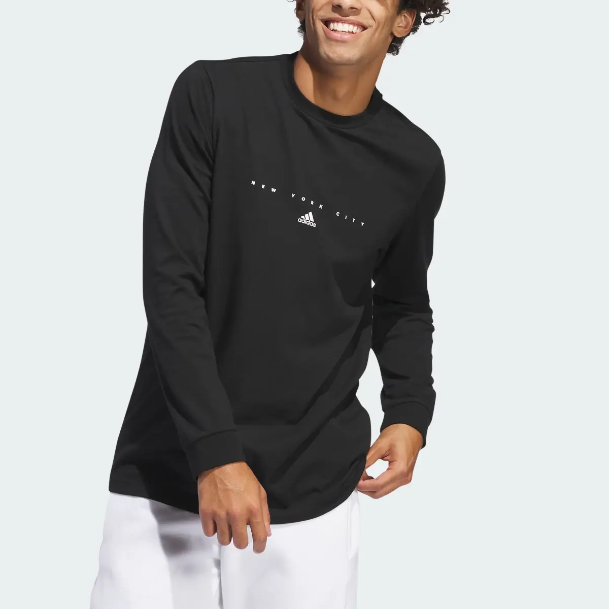 Adidas NY Graphic Long Sleeve Tee. 1