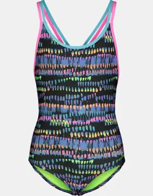 Little Girls' UA Watercolor Drip One-Piece Swimsuit