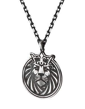 Lion King Crown Erkek Gümüş Kolye