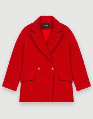 Red fantasy tweed coat Add to my wishlist Votre article a été ajouté à la wishlist Votre article a été retiré de la wishlist