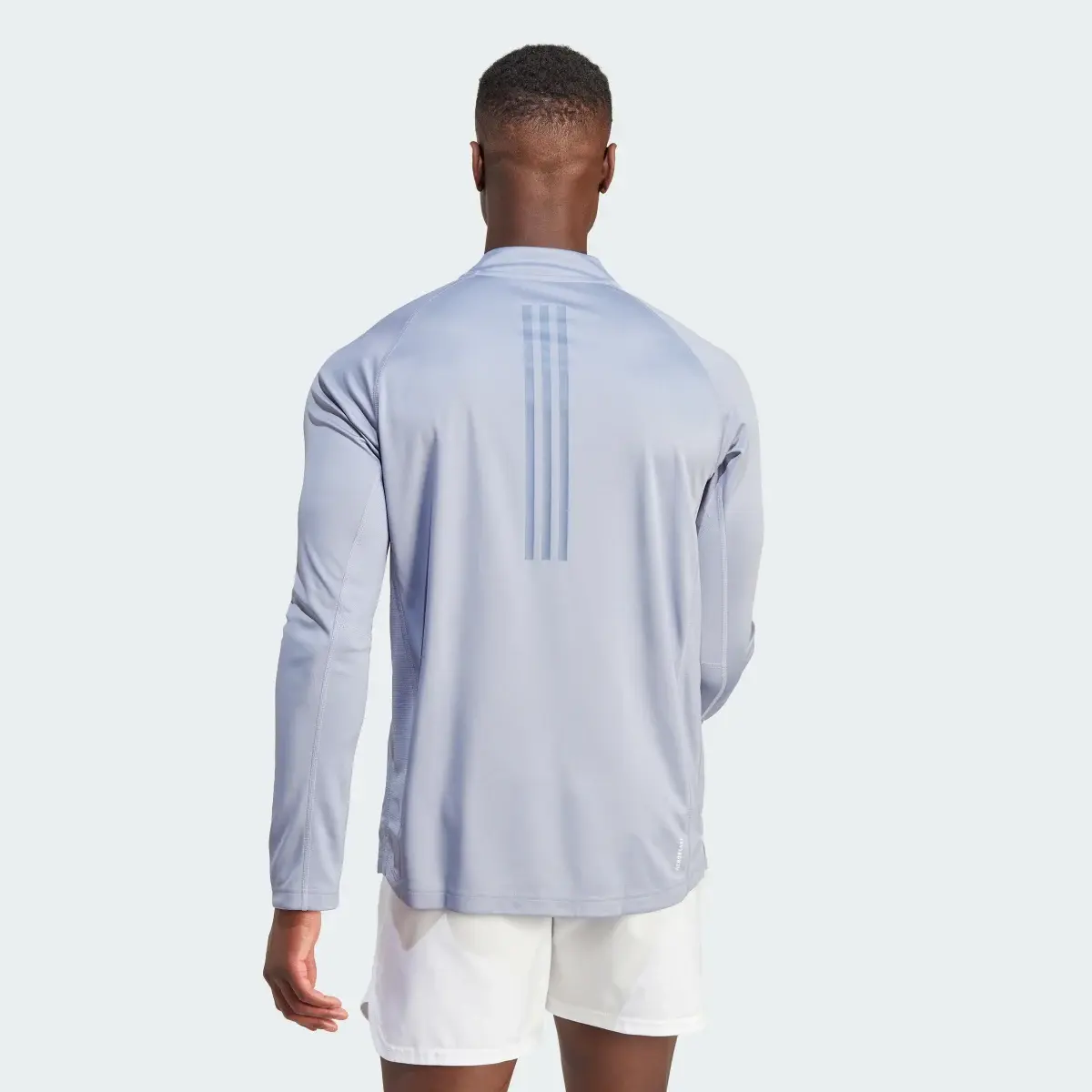 Adidas Gym Heat Quarter-Zip Long Sleeve Tee. 3