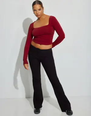 Low Rise Flare Pant