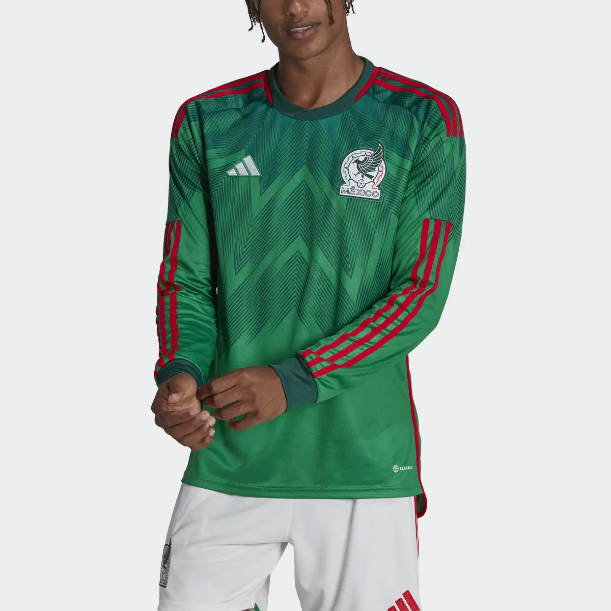 Adidas Jersey Manga Larga Local Selección Nacional de México. 1