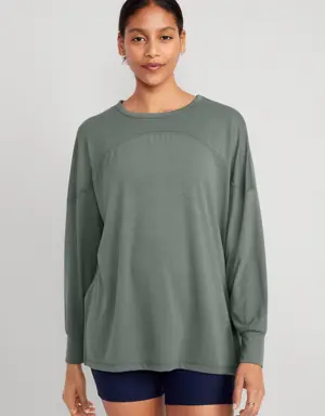 Old Navy Oversized UltraLite All-Day Performance Tunic for Women green