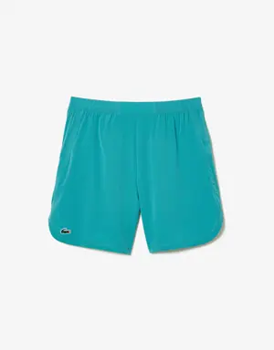Shorts de hombre Lacoste Sport de cuadros con malla elástica