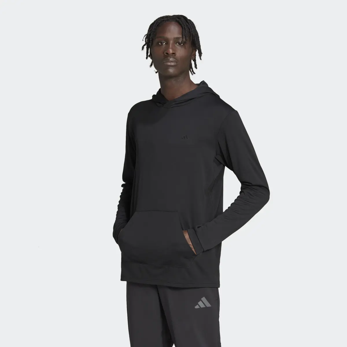 Adidas Train Essentials Made to be Remade Training Long Sleeve Hoodie. 2