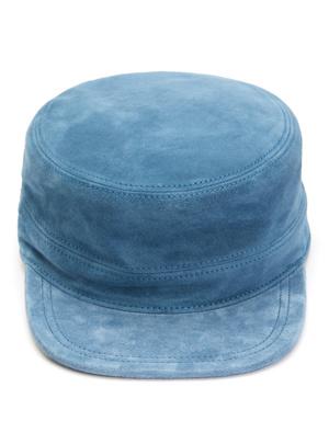 Mavi Kadın Süet Şapka