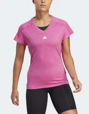 Adidas AEROREADY Train Essentials Minimal Branding V-Neck Tee