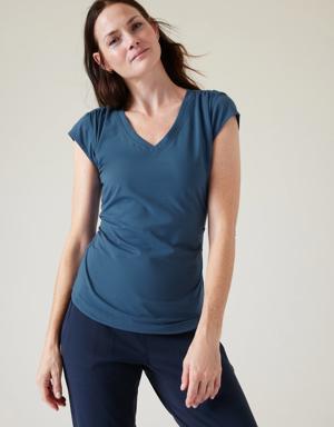 Outbound V Neck Tee blue